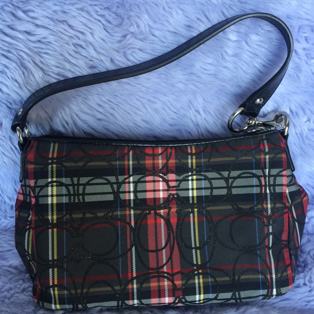 Tartan Coach Mini Purse